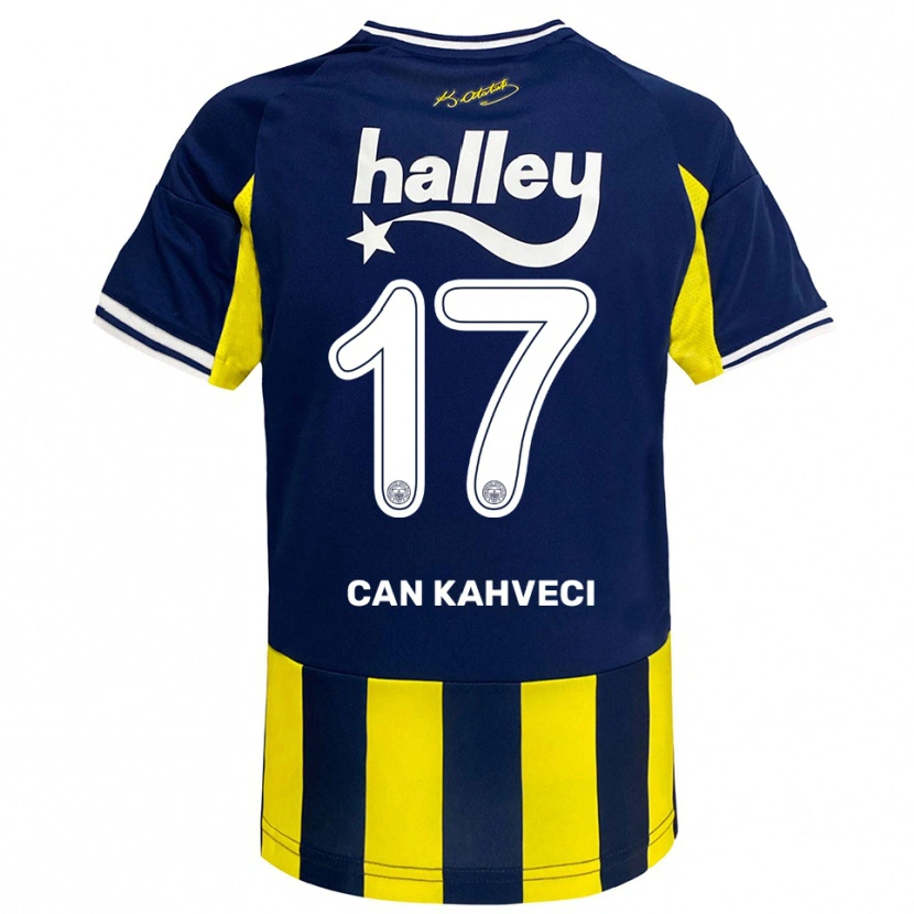 Danxen Barn İrfan Can Kahveci #17 Gul Marinblå Vit Hemmatröja Matchtröjor 2025/26 Tröjor T-Tröja
