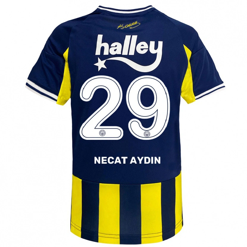Danxen Barn Ahmet Necat Aydın #29 Gul Marinblå Vit Hemmatröja Matchtröjor 2025/26 Tröjor T-Tröja