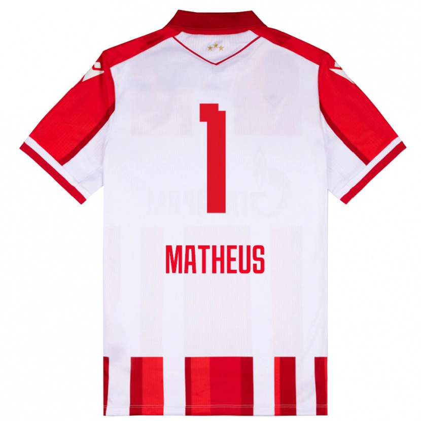 Danxen Barn Matheus #1 Röd Vit Hemmatröja Matchtröjor 2025/26 Tröjor T-Tröja