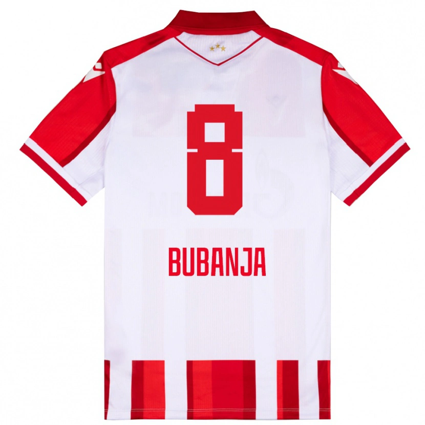 Danxen Barn Igor Bubanja #8 Röd Vit Hemmatröja Matchtröjor 2025/26 Tröjor T-Tröja