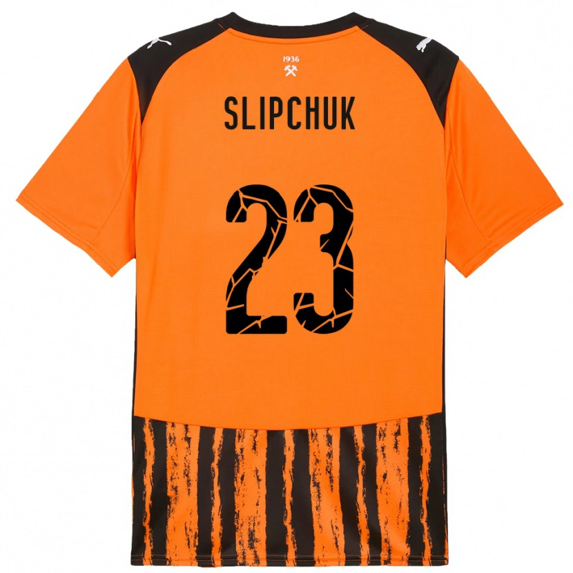 Danxen Barn Mykhaylo Slipchuk #23 Orange Svart Hemmatröja Matchtröjor 2025/26 Tröjor T-Tröja