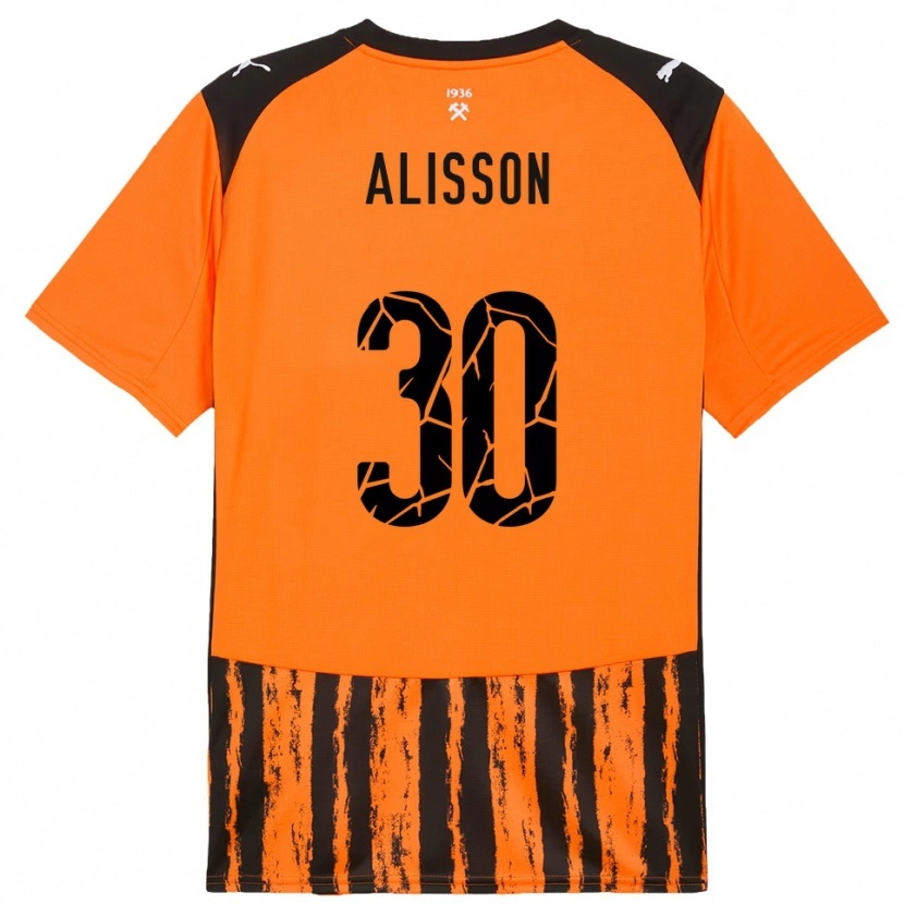Danxen Barn Alisson #30 Orange Svart Hemmatröja Matchtröjor 2025/26 Tröjor T-Tröja