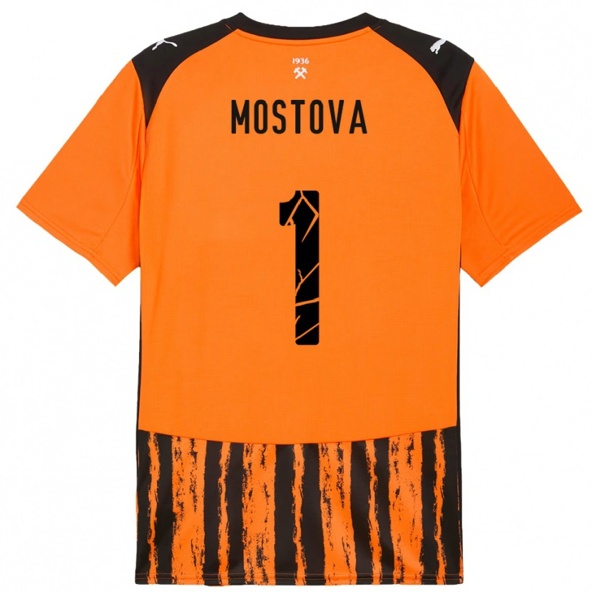Danxen Barn Inha Mostova #1 Orange Svart Hemmatröja Matchtröjor 2025/26 Tröjor T-Tröja