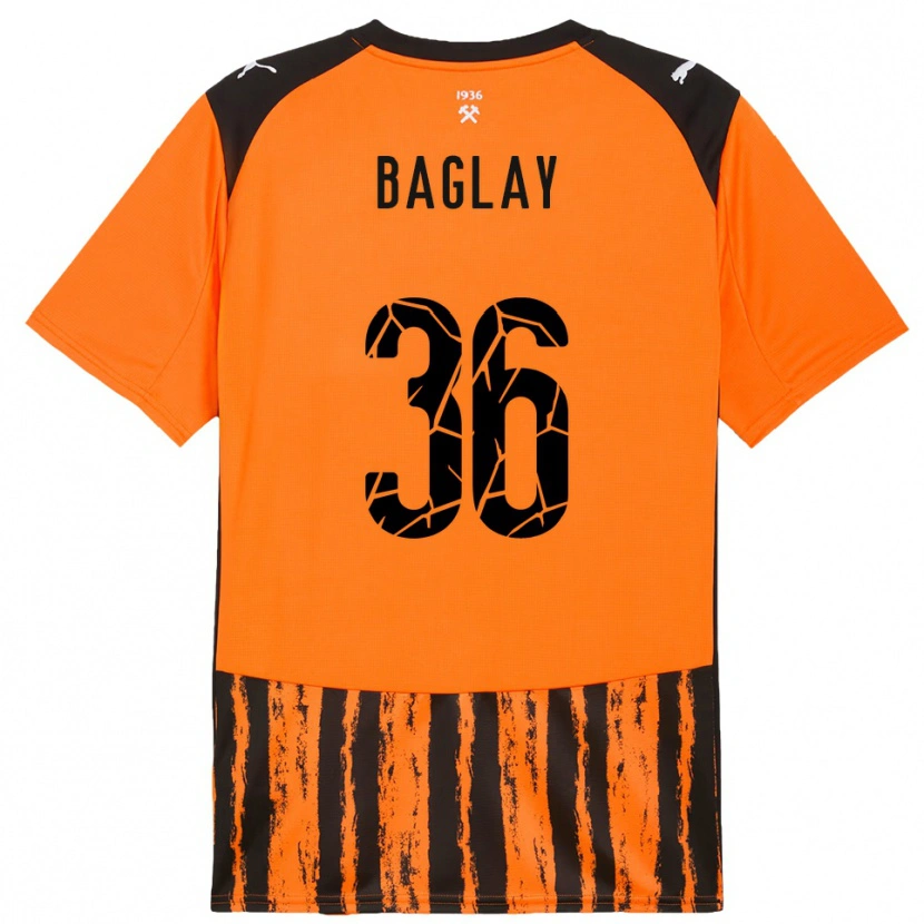 Danxen Barn Rostyslav Baglay #36 Orange Svart Hemmatröja Matchtröjor 2025/26 Tröjor T-Tröja