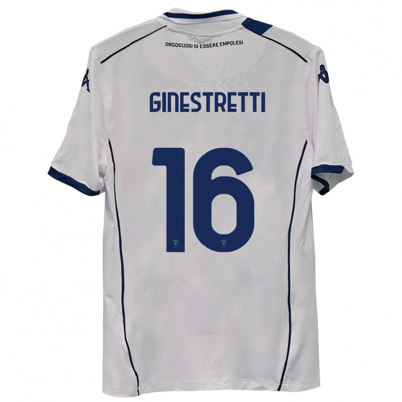 Danxen Barn Davide Ginestretti #16 Mörk Marinblå Bortatröja Matchtröjor 2025/26 Tröjor T-Tröja