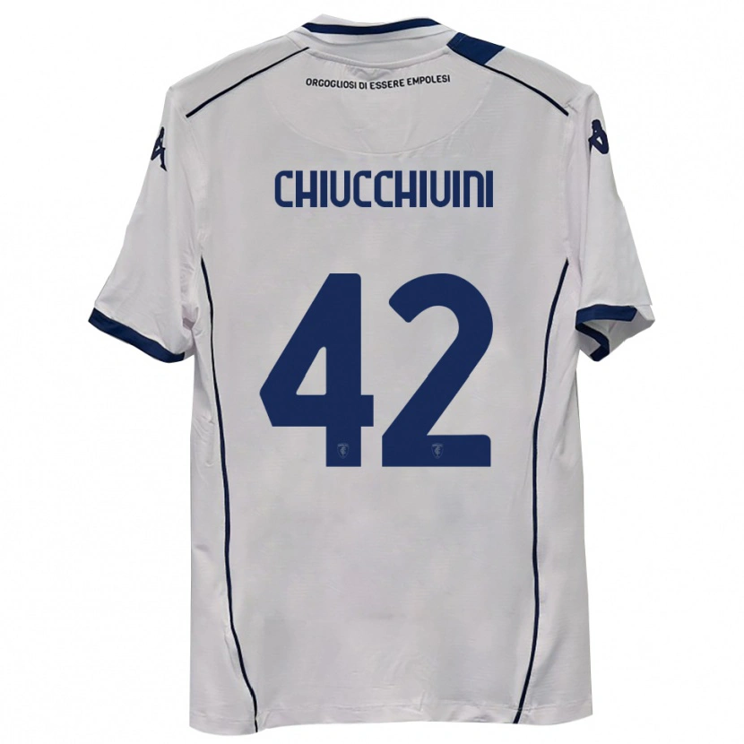 Danxen Barn Lorenzo Chiucchiuini #42 Mörk Marinblå Bortatröja Matchtröjor 2025/26 Tröjor T-Tröja