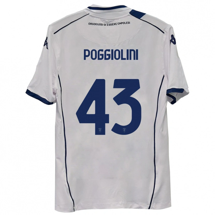 Danxen Barn Duccio Poggiolini #43 Mörk Marinblå Bortatröja Matchtröjor 2025/26 Tröjor T-Tröja