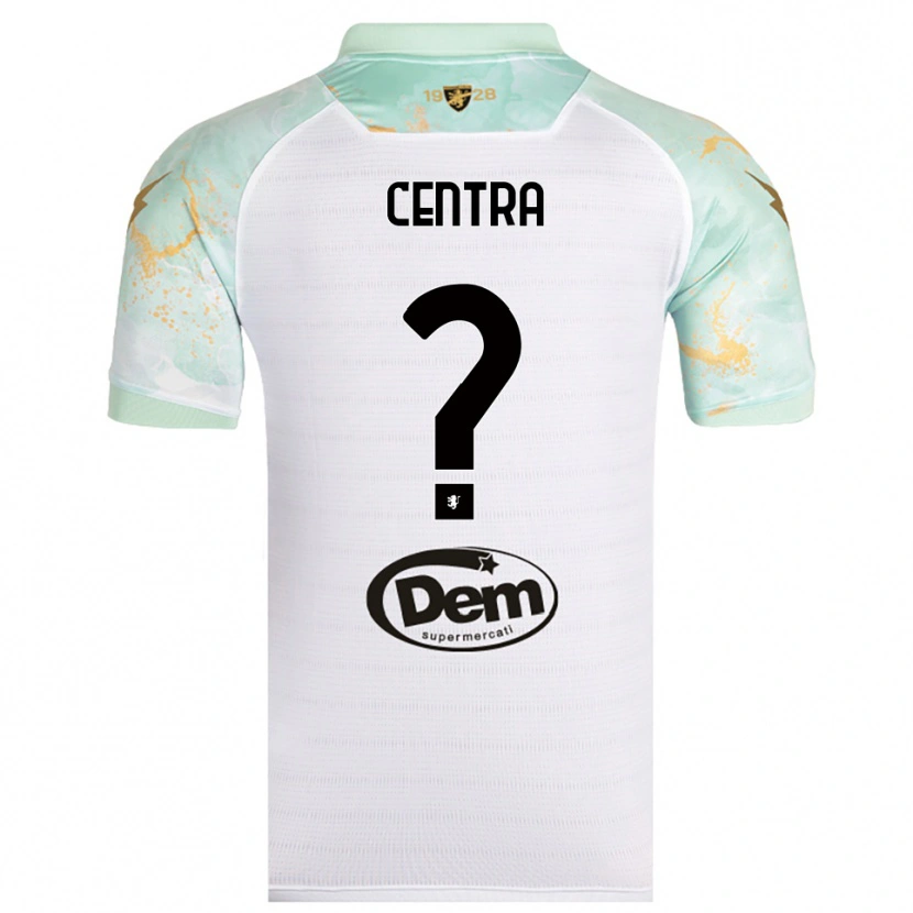 Danxen Barn Francesco Centra #0 Vit Svart Bortatröja Matchtröjor 2025/26 Tröjor T-Tröja