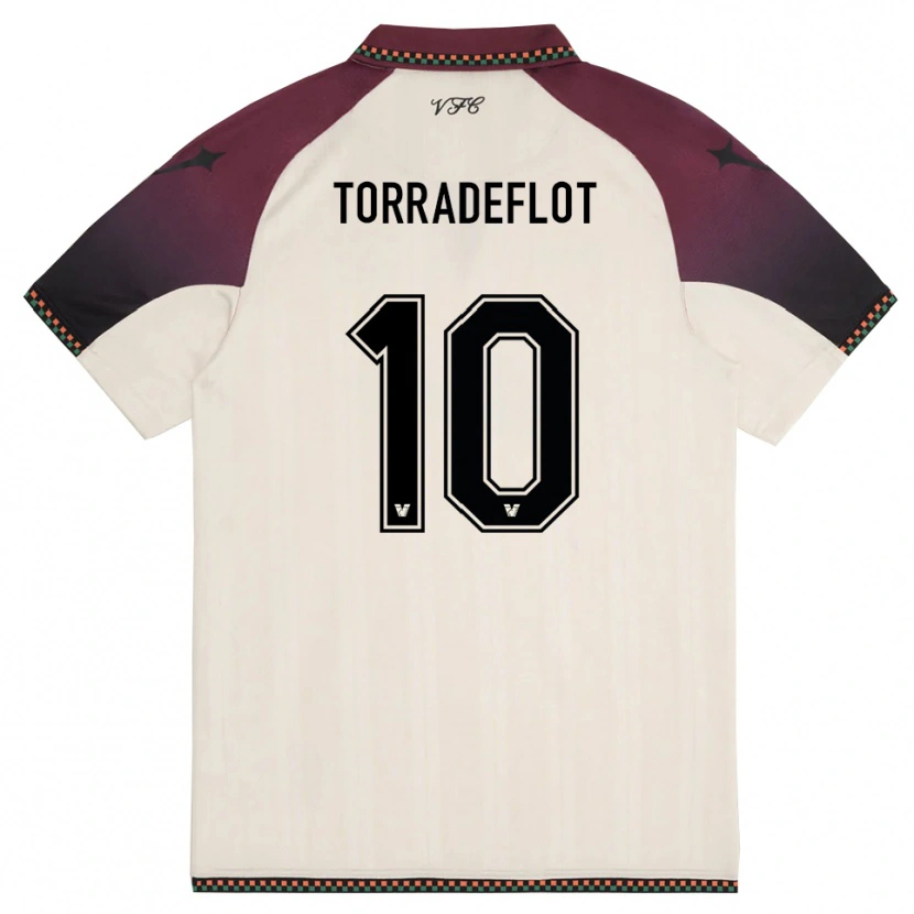 Danxen Barn Queral Torradeflot #10 Krämfärgad Vinröd Bortatröja Matchtröjor 2025/26 Tröjor T-Tröja