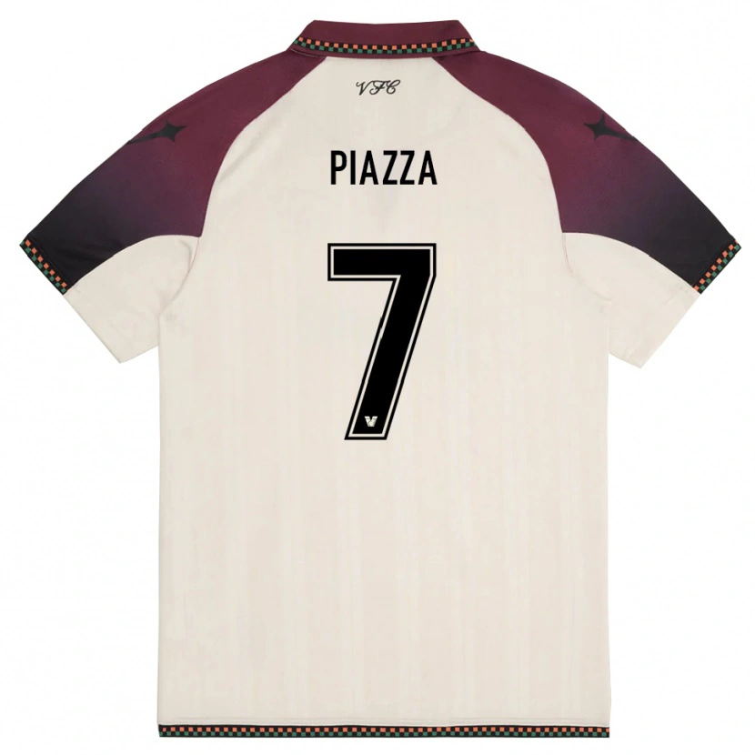 Danxen Barn Massimiliano Piazza #7 Krämfärgad Vinröd Bortatröja Matchtröjor 2025/26 Tröjor T-Tröja