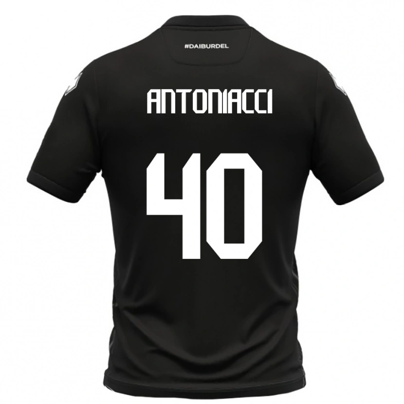 Danxen Barn Augusto Antoniacci #40 Svart Vit Bortatröja Matchtröjor 2025/26 Tröjor T-Tröja