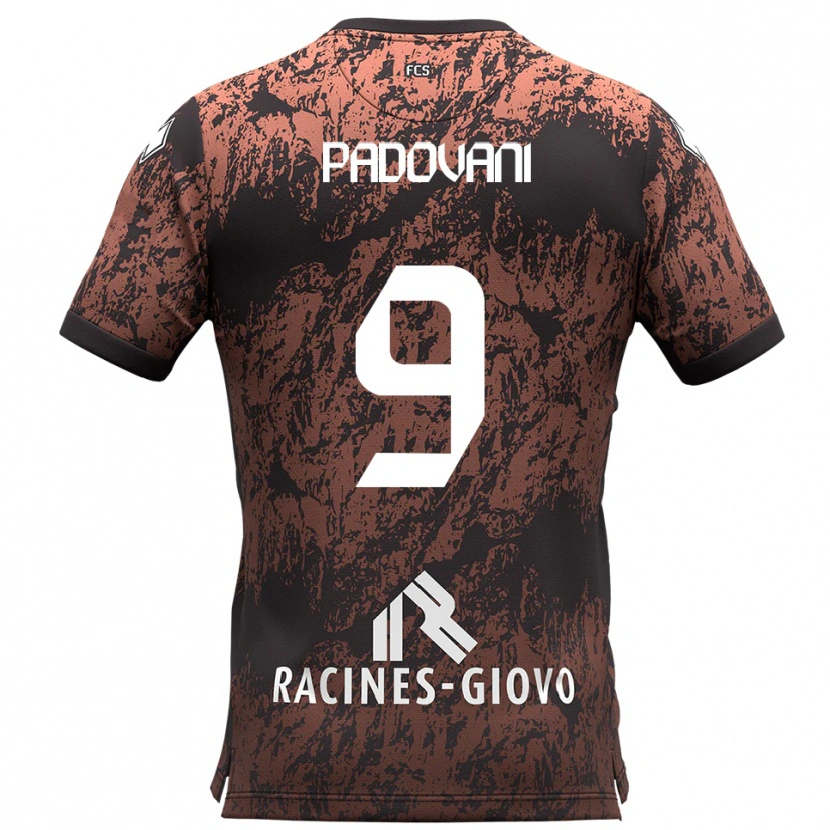 Danxen Barn Simone Padovani #9 Brunt Svart Bortatröja Matchtröjor 2025/26 Tröjor T-Tröja