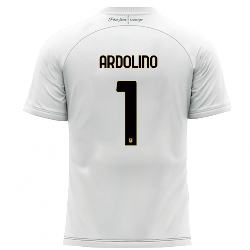 Danxen Barn Antonio Ardolino #1 Vitt Gult Bortatröja Matchtröjor 2025/26 Tröjor T-Tröja