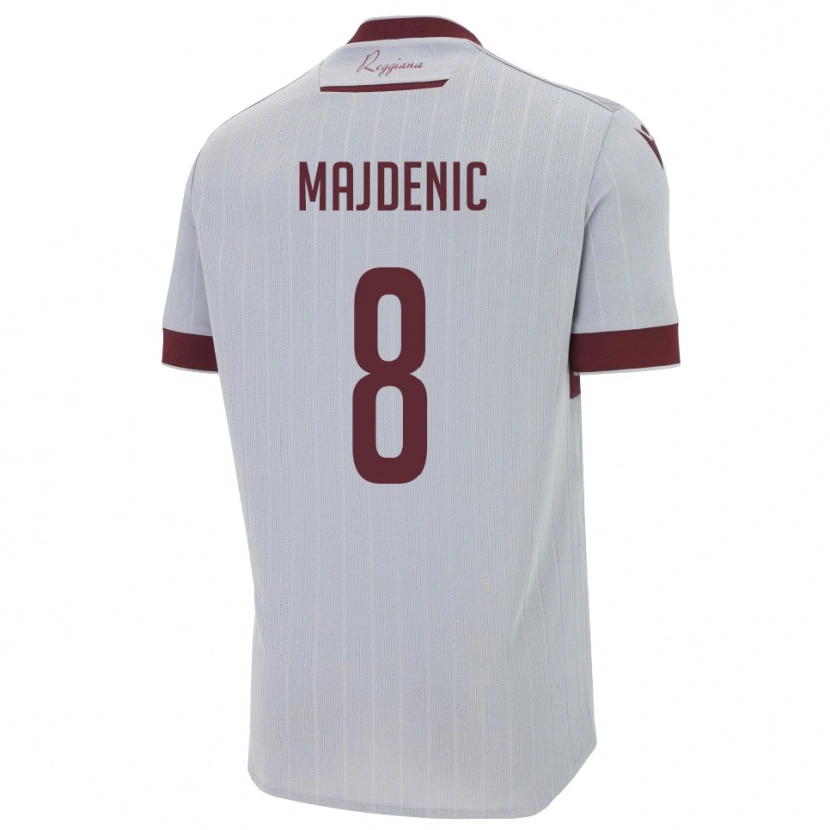 Danxen Barn Fran Majdenic #8 Bourgogne Vitt Bortatröja Matchtröjor 2025/26 Tröjor T-Tröja