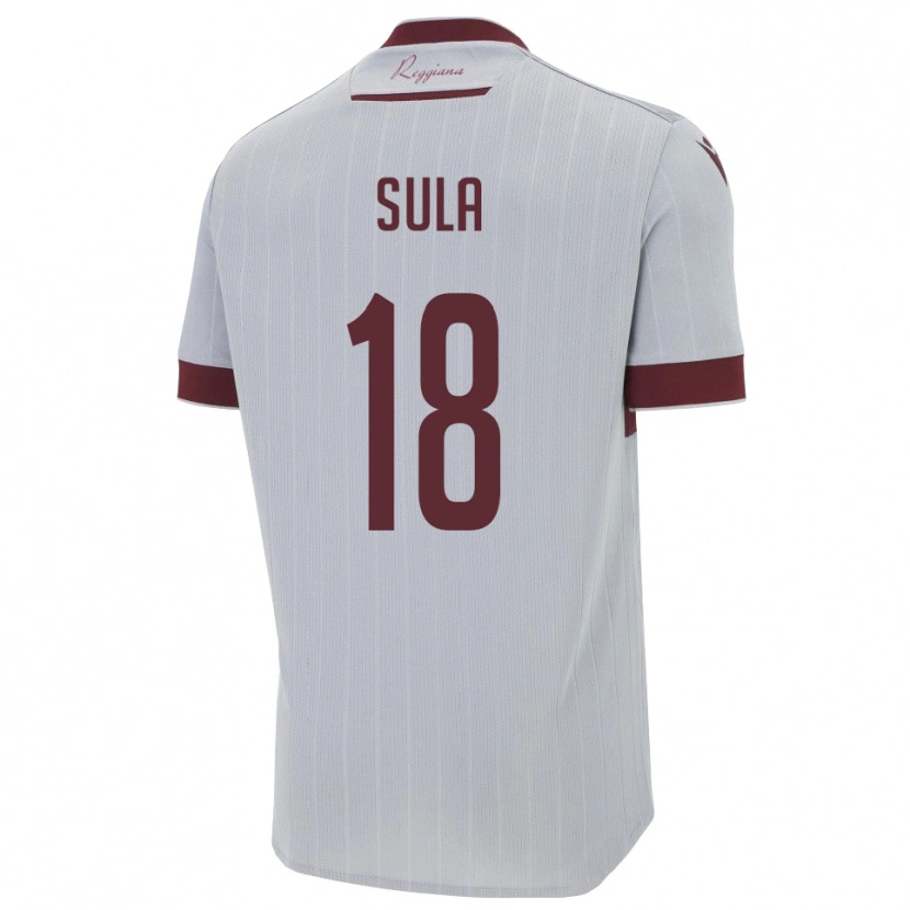 Danxen Barn Joel Sula #18 Bourgogne Vitt Bortatröja Matchtröjor 2025/26 Tröjor T-Tröja