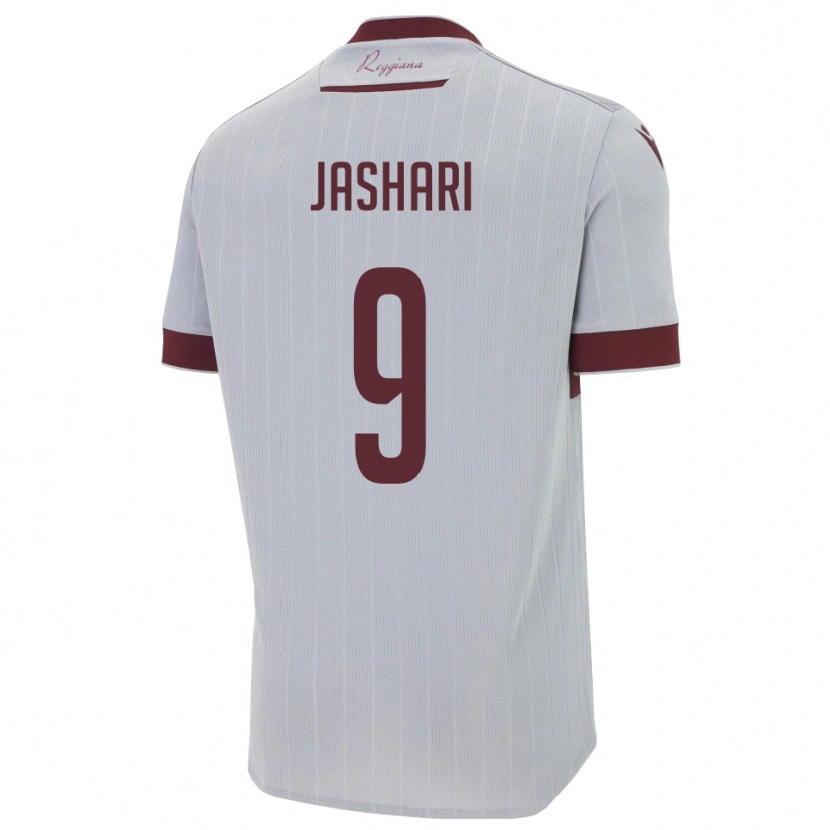 Danxen Barn Edion Jashari #9 Bourgogne Vitt Bortatröja Matchtröjor 2025/26 Tröjor T-Tröja