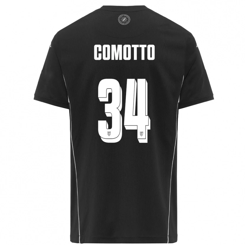 Danxen Barn Christian Comotto #34 Svart Vit Bortatröja Matchtröjor 2025/26 Tröjor T-Tröja