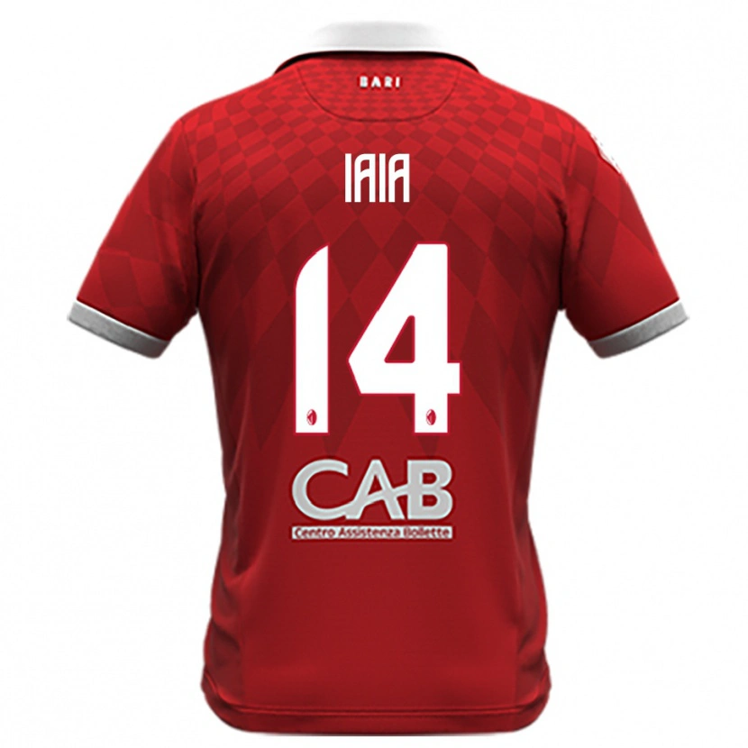 Danxen Barn Pasquale Iaia #14 Röd Vit Bortatröja Matchtröjor 2025/26 Tröjor T-Tröja