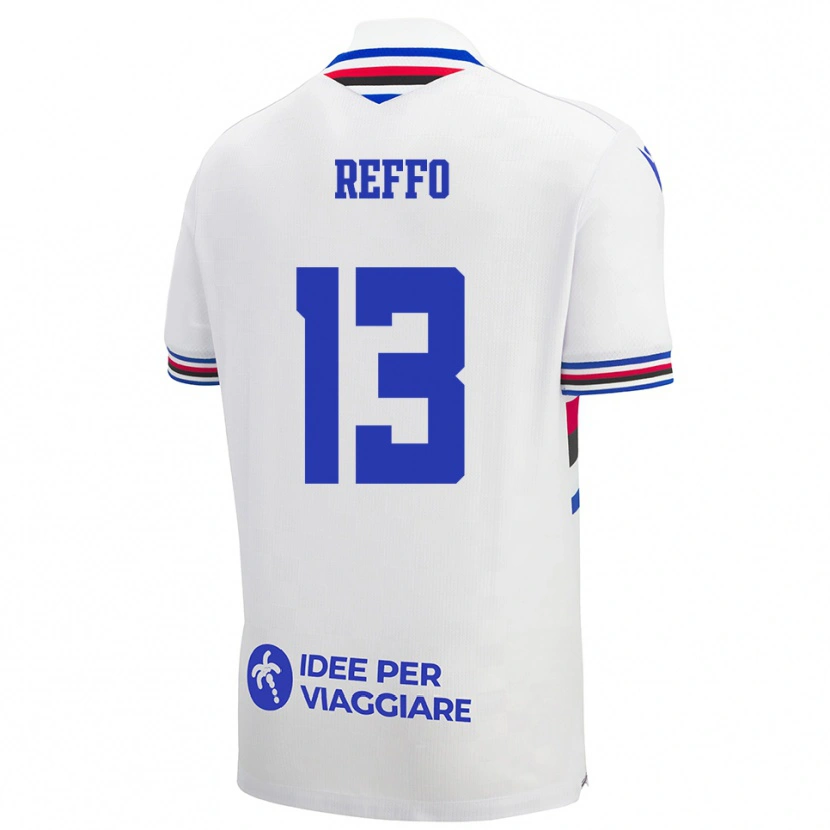 Danxen Barn Mario Reffo #13 Vit Blå Röd Bortatröja Matchtröjor 2025/26 Tröjor T-Tröja