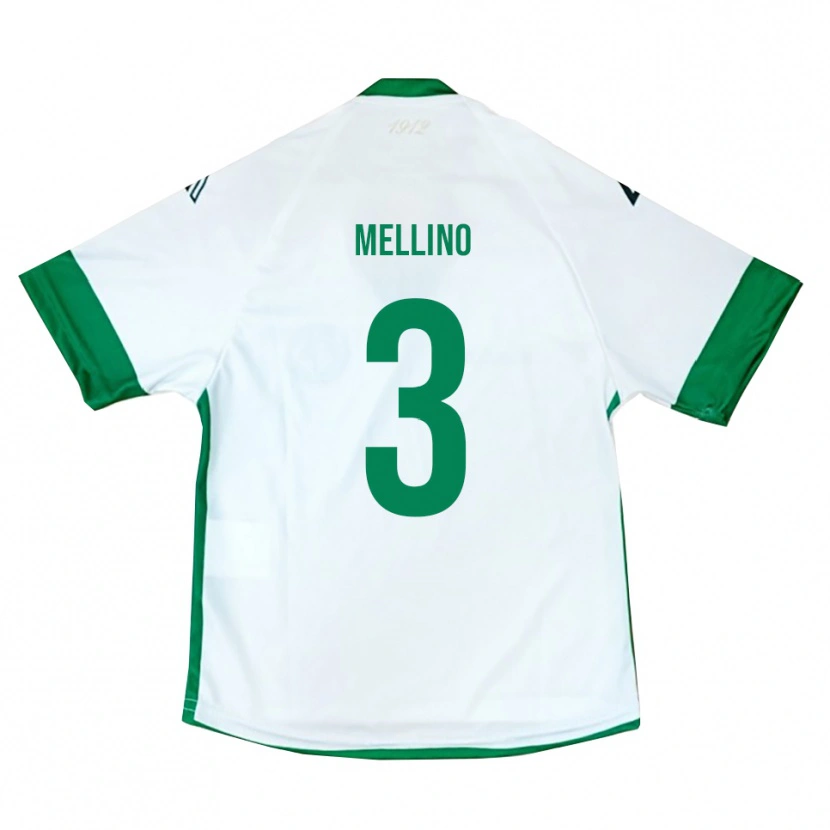 Danxen Barn Carlo Mellino #3 Vit Grön Blå Bortatröja Matchtröjor 2025/26 Tröjor T-Tröja