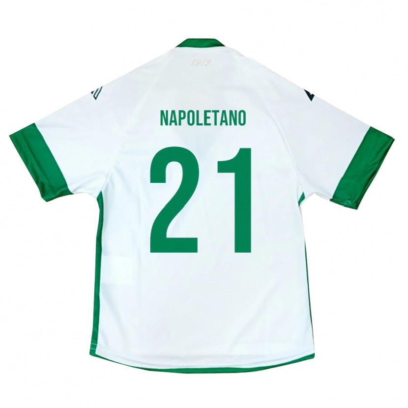 Danxen Barn Jordan Napoletano #21 Vit Grön Blå Bortatröja Matchtröjor 2025/26 Tröjor T-Tröja