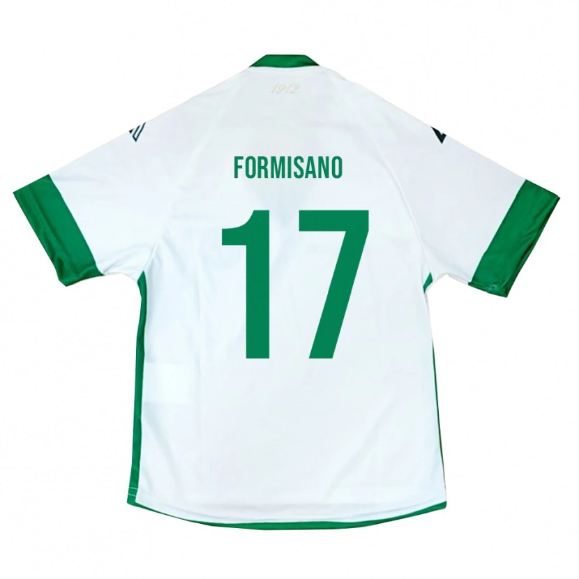 Danxen Barn Pasquale Formisano #17 Vit Grön Blå Bortatröja Matchtröjor 2025/26 Tröjor T-Tröja