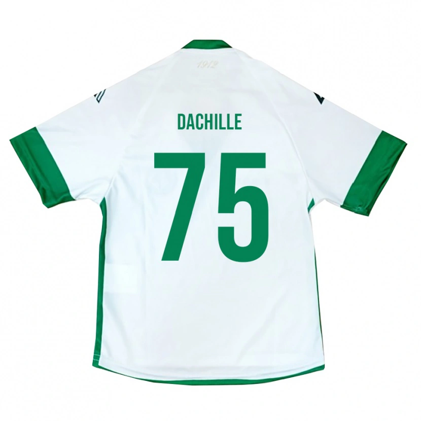 Danxen Barn Domenico Dachille #75 Vit Grön Blå Bortatröja Matchtröjor 2025/26 Tröjor T-Tröja