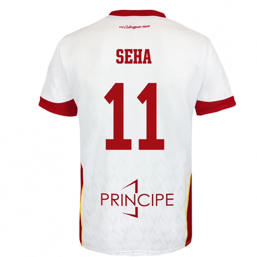 Danxen Barn Sayha Seha #11 Vit Röd Bortatröja Matchtröjor 2025/26 Tröjor T-Tröja