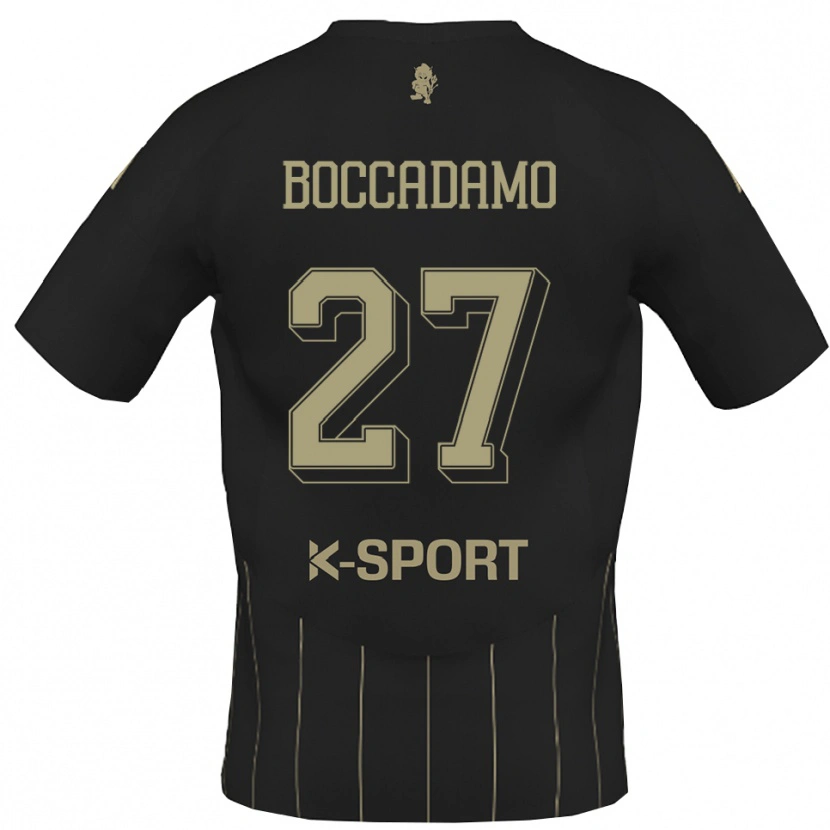 Danxen Barn Antonio Boccadamo #27 Grått Vitt Bortatröja Matchtröjor 2025/26 Tröjor T-Tröja