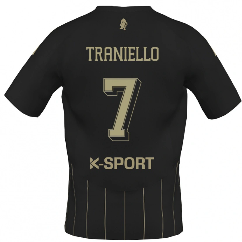 Danxen Barn Andrea Traniello #7 Grått Vitt Bortatröja Matchtröjor 2025/26 Tröjor T-Tröja