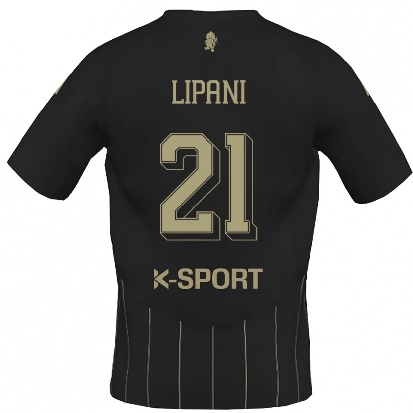 Danxen Barn Iacopo Lipani #21 Grått Vitt Bortatröja Matchtröjor 2025/26 Tröjor T-Tröja
