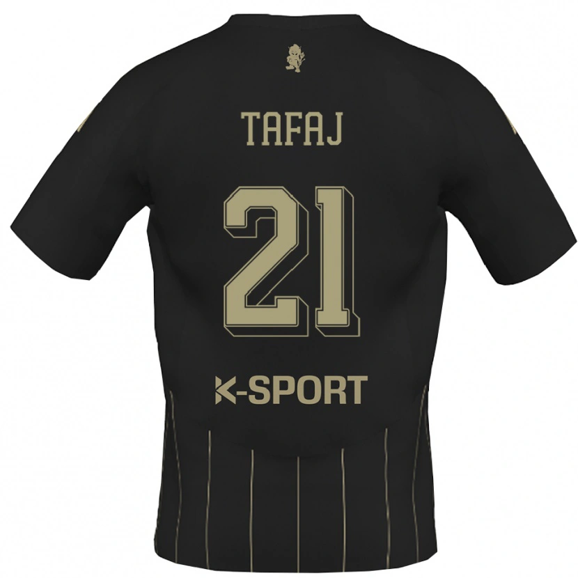 Danxen Barn Leo Tafaj #21 Grått Vitt Bortatröja Matchtröjor 2025/26 Tröjor T-Tröja