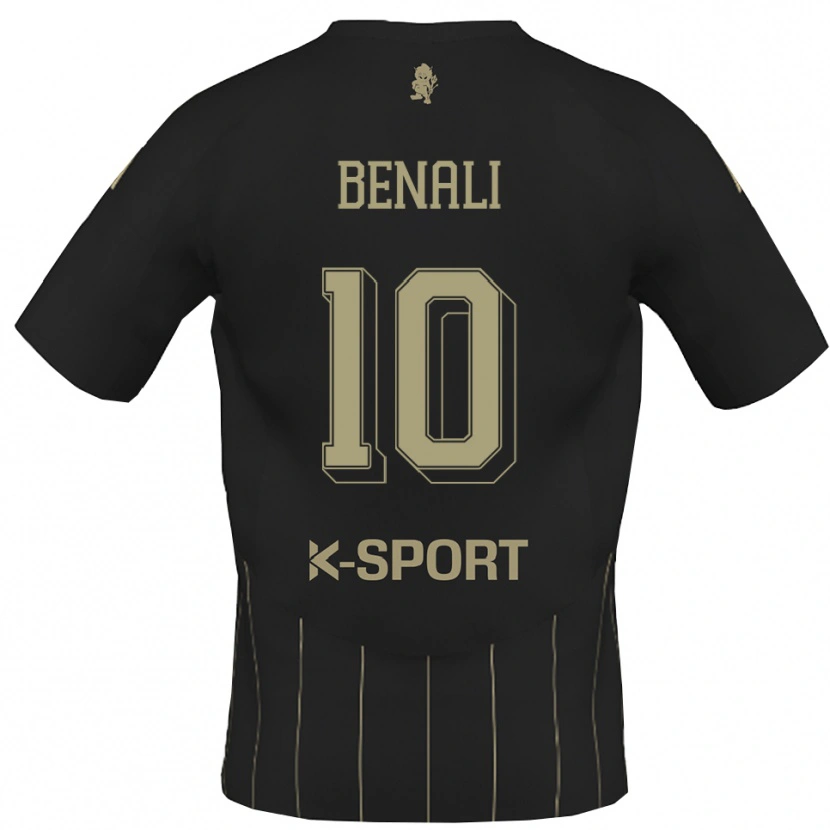 Danxen Barn Ahmad Benali #10 Grått Vitt Bortatröja Matchtröjor 2025/26 Tröjor T-Tröja