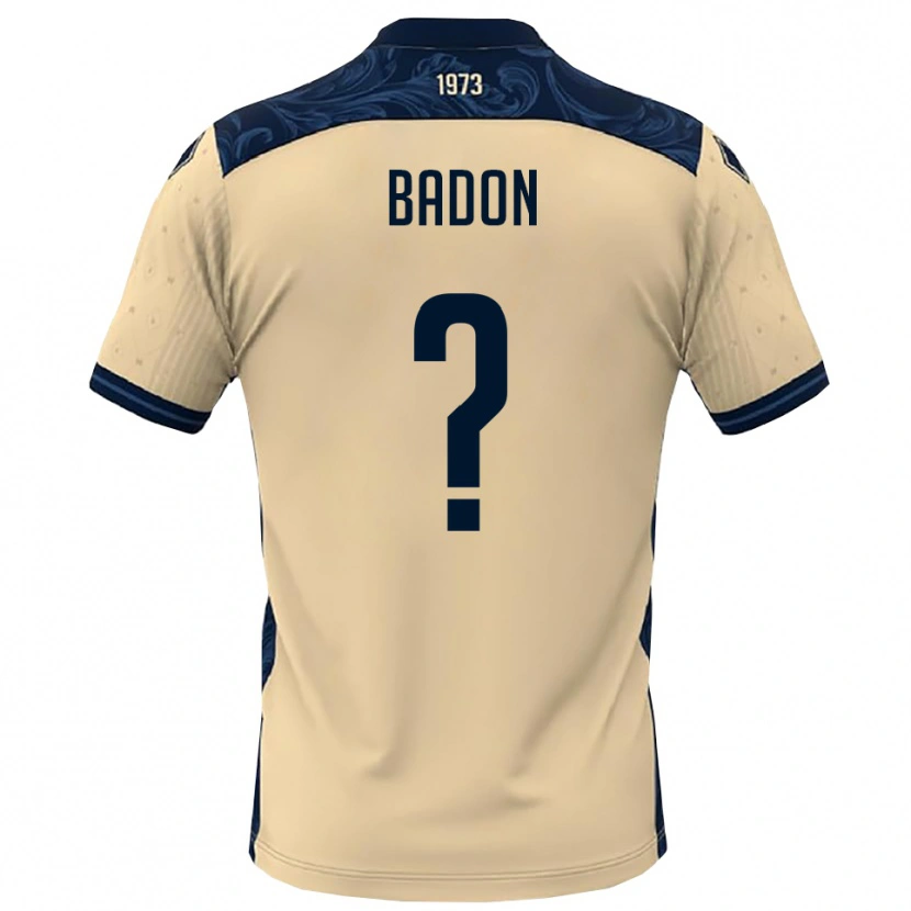 Danxen Barn Nicola Badon #0 Vit Marinblå Bortatröja Matchtröjor 2025/26 Tröjor T-Tröja