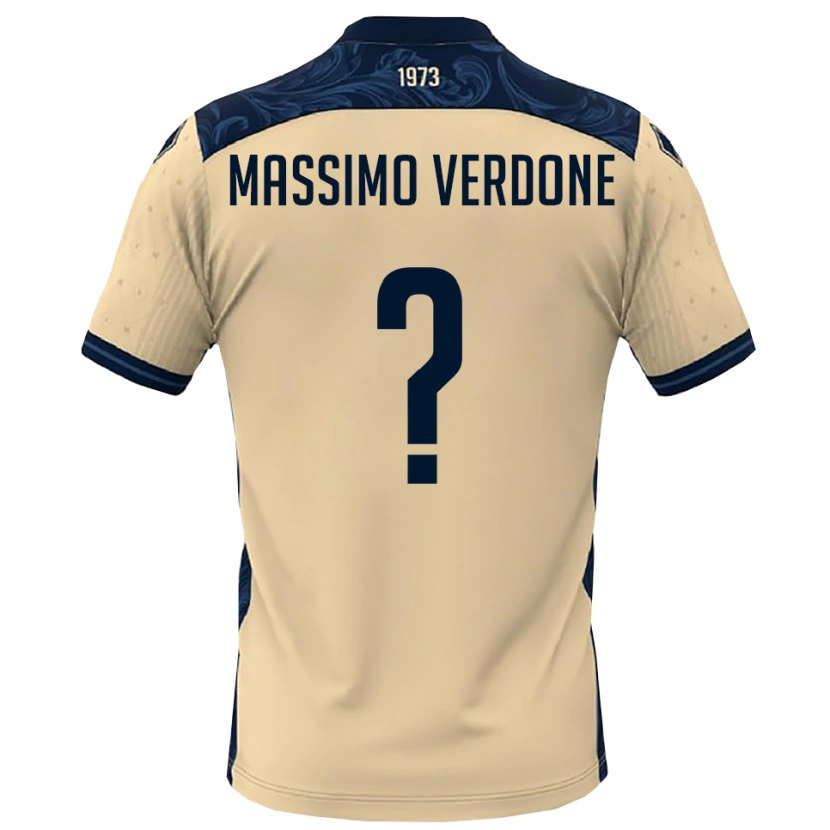 Danxen Barn Valerio Massimo Verdone #0 Vit Marinblå Bortatröja Matchtröjor 2025/26 Tröjor T-Tröja