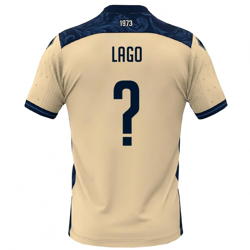 Danxen Barn Matteo Lago #0 Vit Marinblå Bortatröja Matchtröjor 2025/26 Tröjor T-Tröja
