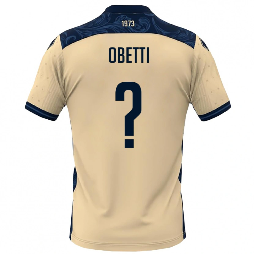 Danxen Barn Gianmarco Obetti #0 Vit Marinblå Bortatröja Matchtröjor 2025/26 Tröjor T-Tröja