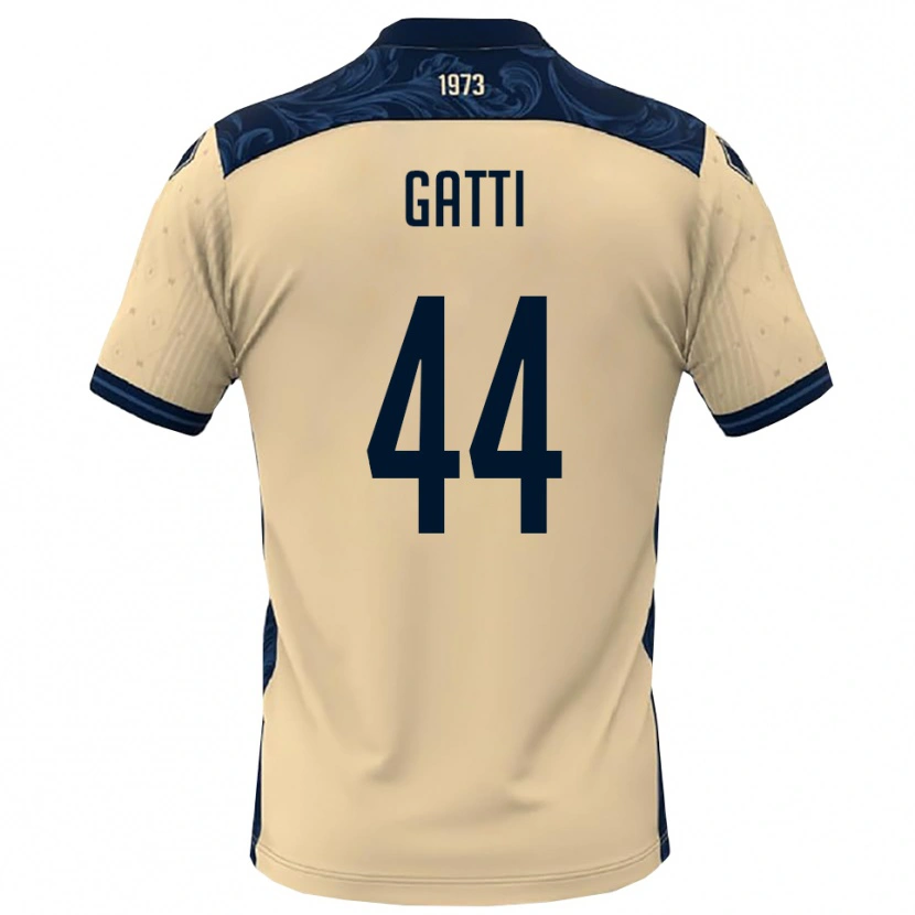 Danxen Barn Riccardo Gatti #44 Vit Marinblå Bortatröja Matchtröjor 2025/26 Tröjor T-Tröja