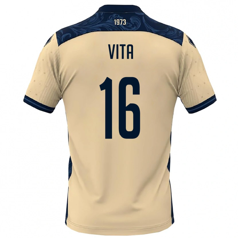 Danxen Barn Alessio Vita #16 Vit Marinblå Bortatröja Matchtröjor 2025/26 Tröjor T-Tröja