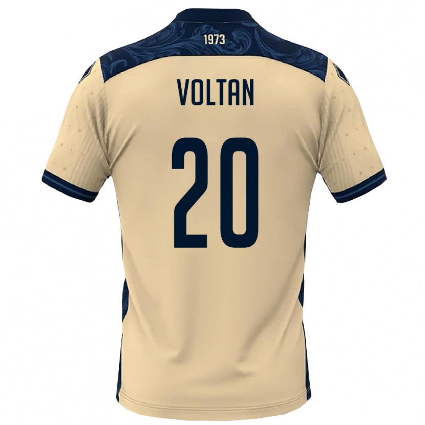 Danxen Barn Davide Voltan #20 Vit Marinblå Bortatröja Matchtröjor 2025/26 Tröjor T-Tröja