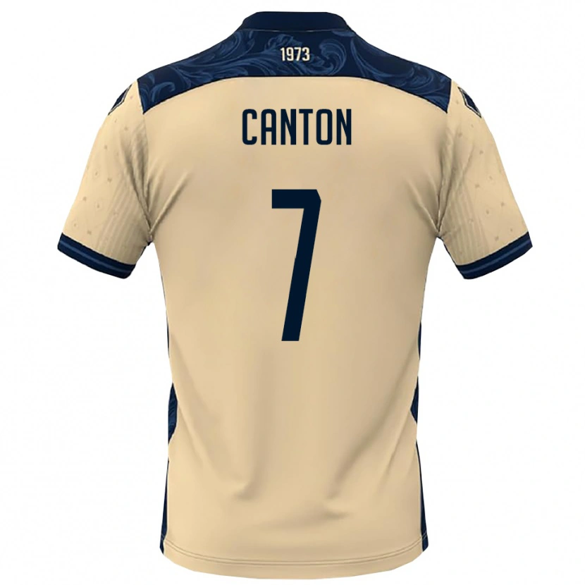 Danxen Barn Mattia Canton #7 Vit Marinblå Bortatröja Matchtröjor 2025/26 Tröjor T-Tröja