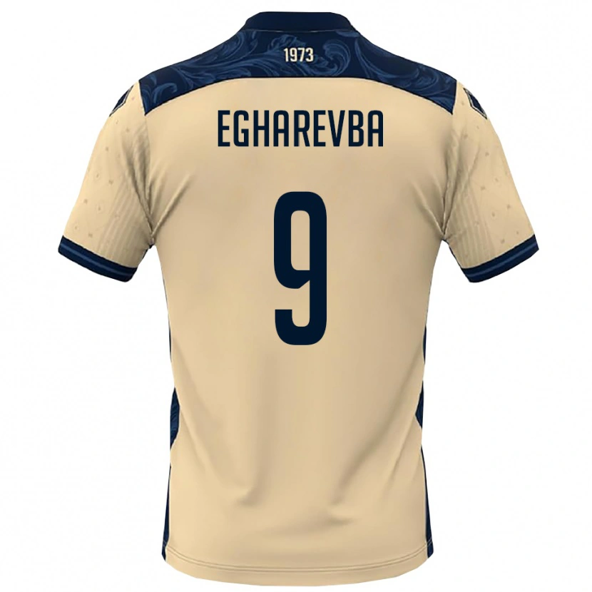 Danxen Barn Destiny Egharevba #9 Vit Marinblå Bortatröja Matchtröjor 2025/26 Tröjor T-Tröja
