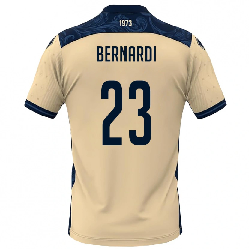 Danxen Barn Andrea Bernardi #23 Vit Marinblå Bortatröja Matchtröjor 2025/26 Tröjor T-Tröja