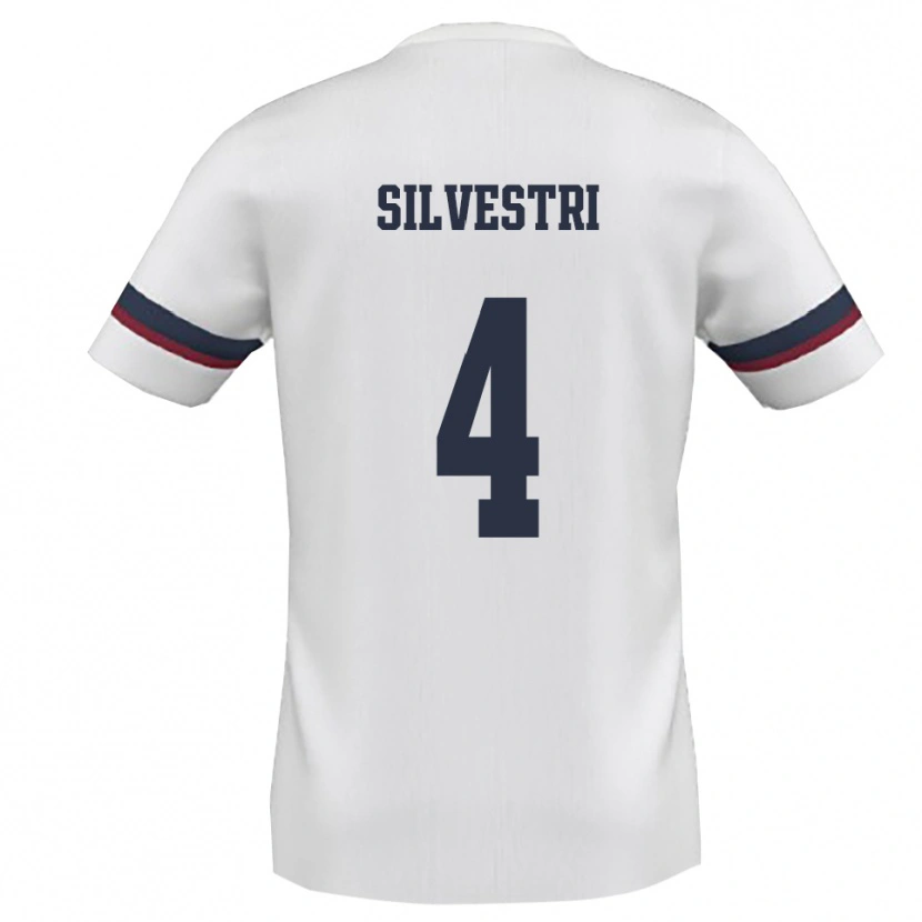 Danxen Barn Thomas Silvestri #4 Vit Röd Bortatröja Matchtröjor 2025/26 Tröjor T-Tröja