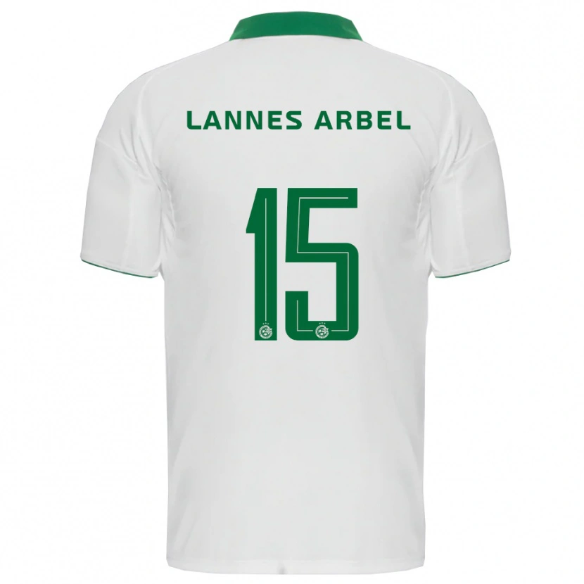 Danxen Barn Tomer Lannes Arbel #15 Vit Grön Bortatröja Matchtröjor 2025/26 Tröjor T-Tröja