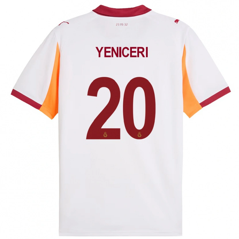 Danxen Barn Berna Yeniçeri #20 Vit Röd Bortatröja Matchtröjor 2025/26 Tröjor T-Tröja