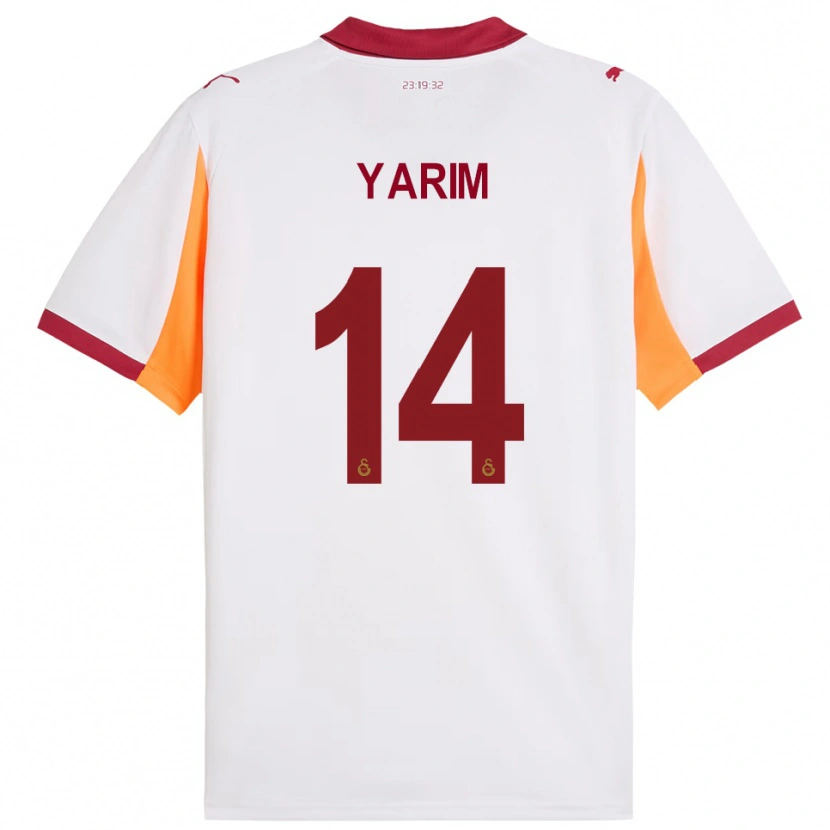 Danxen Barn Esra Yarım #14 Vit Röd Bortatröja Matchtröjor 2025/26 Tröjor T-Tröja