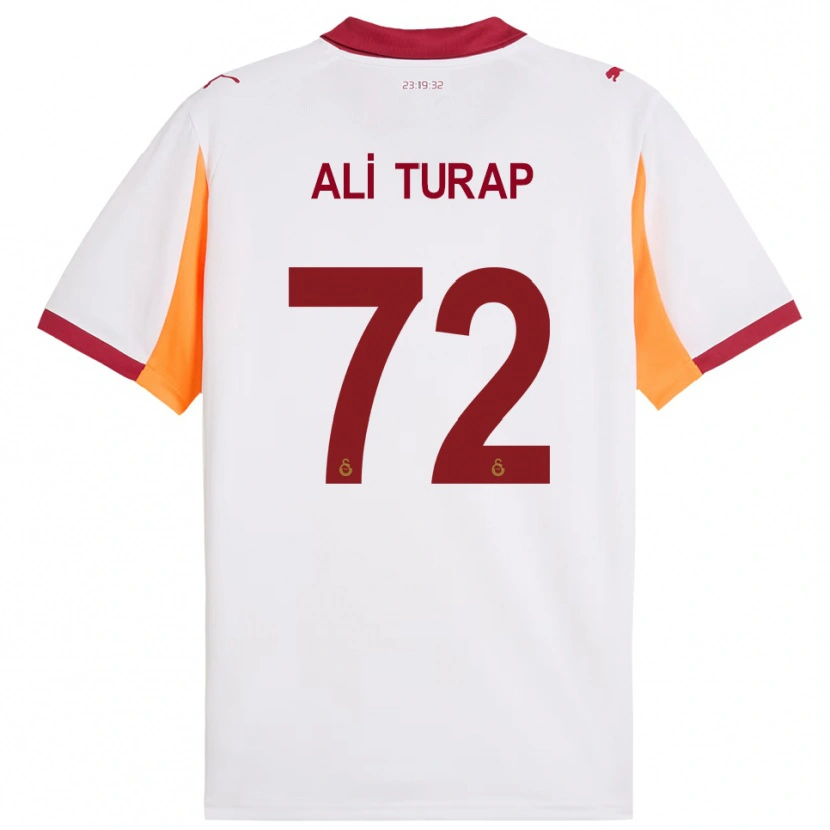 Danxen Barn Ali Turap Bülbül #72 Vit Röd Bortatröja Matchtröjor 2025/26 Tröjor T-Tröja