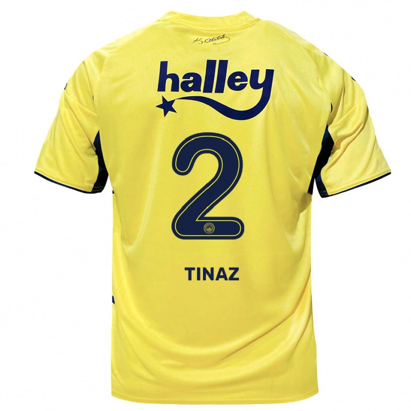 Danxen Barn Altuğ Tınaz #2 Gul Marinblå Bortatröja Matchtröjor 2025/26 Tröjor T-Tröja