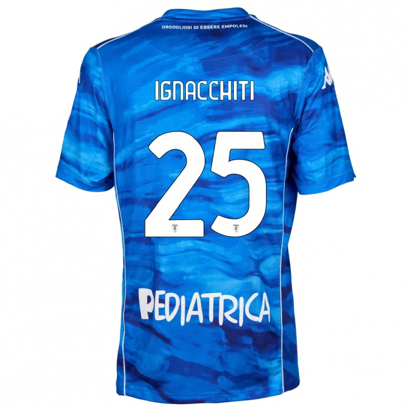 Danxen Män Lorenzo Ignacchiti #25 Blå Vit Hemmatröja Matchtröjor 2025/26 Tröjor T-Tröja